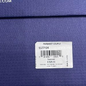 Swarovski Jungle Beats Parakeet Couple Fife & Fifer